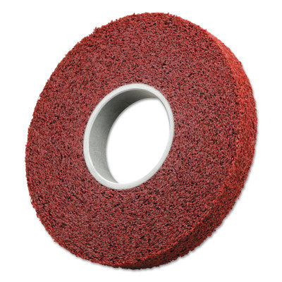 Scotch-Brite Metal Finishing Wheels, 6 X 1 X 1, Coarse, 6000 rpm, Aluminum Oxide