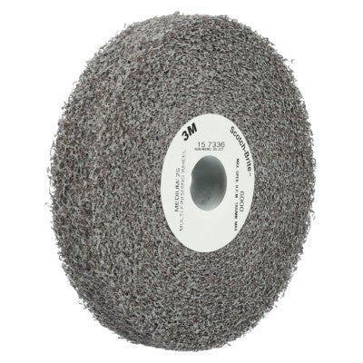 Scotch-Brite Multi-Finishing Wheels, 6 X 2 X 1, Med, 6,000 rpm, Silicon Carbide