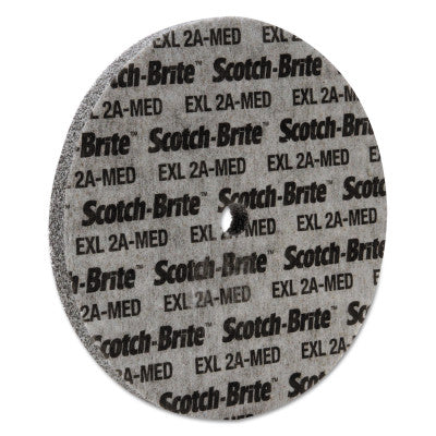 Scotch-Brite EXL Unitized Deburring Wheel, 6 X 1/2, Medium, Aluminum Oxide