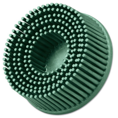 Roloc Bristle Discs, 2 in, 50, 25,000 rpm, Ceramic Abrasive Grain, Green