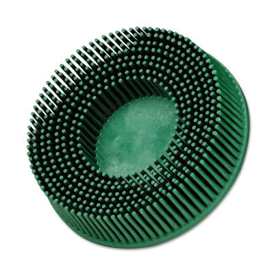 Scotch-Brite Roloc Bristle Discs, 3 in, 50, 15,000 rpm, Green