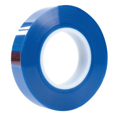 Polyester Tapes, 1 in x 72 yards, Transparent Blue, Polyester/Silicone