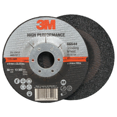 Cut-off Wheel Abrasives, 36 Grit, 13,300 rpm