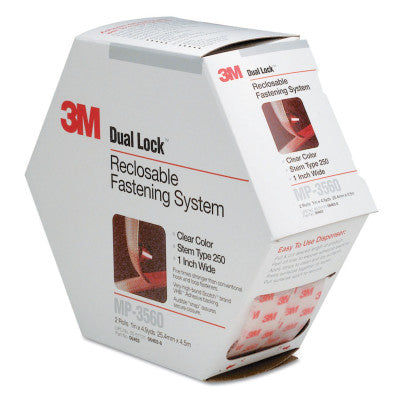 Dual Lock Reclosable Fasteners, Polypropylene, 2/Pk