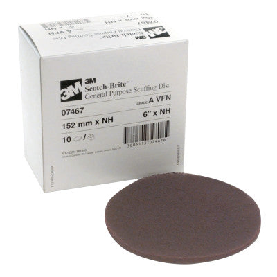 Scotch-Brite Scuffing Discs, 6", 4000 rpm, Maroon