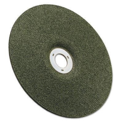 Green Corps Wheel, 4 1/2 in Dia, 1/8 in Thick, 7/8 Arbor, 36 Grit Ceramic