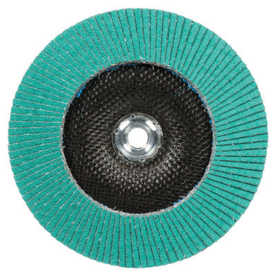 Flap Discs 577F, 4 in, 80 Grit,  5/8 Arbor, 13,300 rpm, Type 29