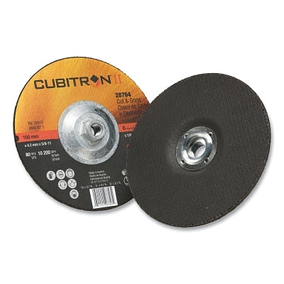 CUBITRON II CUT/GRIND T27 QK CHG 6X1/8X5/8-11"