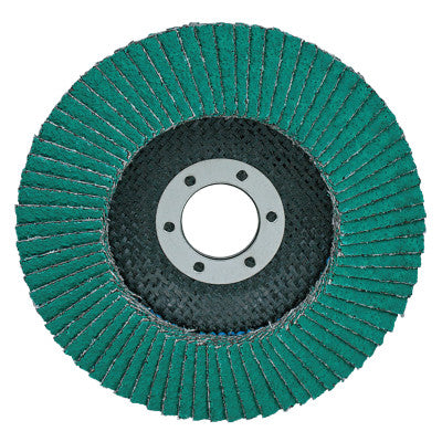Flap Discs 577F, 4 1/2 in, 40 Grit,  5/8-11 Arbor, 13,300 rpm, Type 29