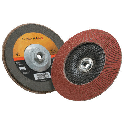 Cubitron II Flap Disc 967A, 7 in, 60 Grit, 5/8-11 Arbor, 8,600 rpm, Type 29