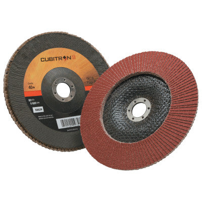 Cubitron II Flap Disc 967A, 7 in, 40 Grit, 7/8 in Arbor, 8,600 rpm, Type 29