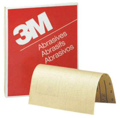 3M Abrasive Production Paper Sheets, Aluminum Oxide Paper, 80 Grit