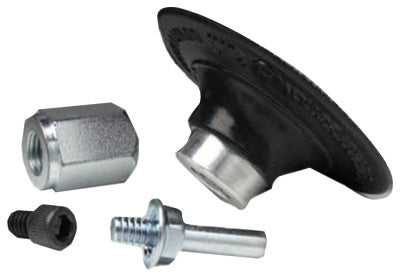 Roloc Hard Rubber Disc Pad Assembly w/Steel Shaft & Adaptor