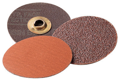 Roloc Discs 777F, Ceramic/Regular Alumina Mix, 3 in Dia., 50 Grit, Roll On Mount