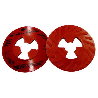 Disc Pad Face Plates, 5 in Dia, Extra Hard, Red