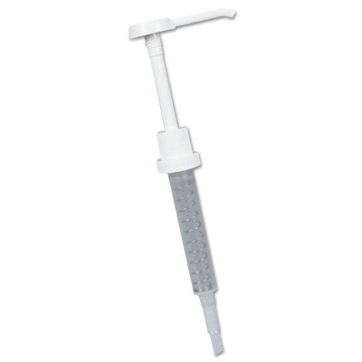 Plastic Pump for Hand Cleaner Dispensers, White/Clear