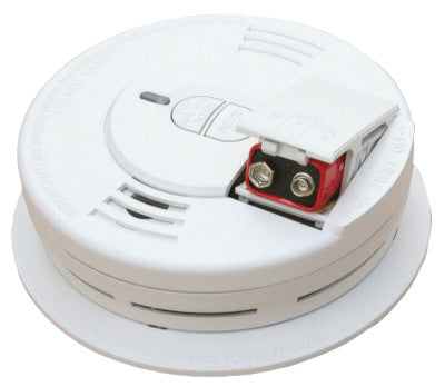Interconnectable Smoke Alarms, With Hush and Front Battery, Ionization