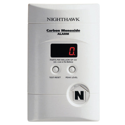 AC Powered Plug-In Carbon Monoxide Alarm, Electrochemical