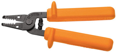 Insulated Wire Strippers, 6 in, 10-18 AWG, Orange