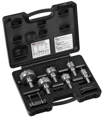 8-Piece Master Electrician's Carbide Hole Cutter Sets, 7/8 in-2 1/2 in Cut Diam.
