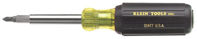 10-in-1 Screwdriver/Nutdriver, #1,#2,T10,T15; 1/4,5/16" Slot; 1/4,5/16 Nutdriver