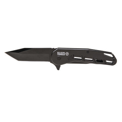 Bearing-Assisted Open Pocket Knife, 3.4 in Blade, Black