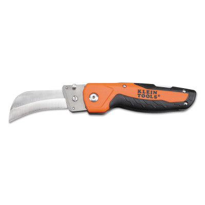 Cable Skinning Utility Knifes w/Blades, 7 51/64", Stainless Steel, Black/Orange