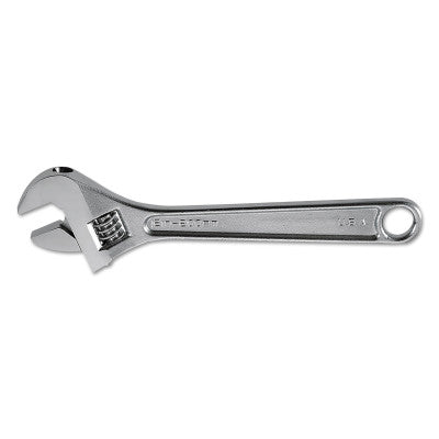 Extra Capacity Adjustable Wrenches, 12 in Long, 1 1/2 in Opening, Chrome, I-Beam