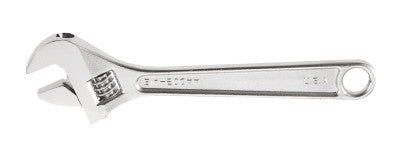 Extra Capacity Adjustable Wrenches, 8 in Long, 1 1/8 in Opening, Chrome, I-Beam
