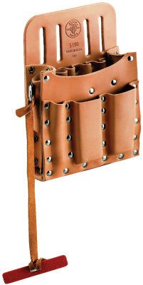 Tool Pouches, 10 Compartments, Black, Leather, Belt Slot