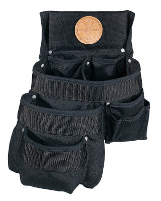 PowerLine Tool Pouches, 9 Compartments, Black, Cordura Fabric