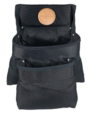 PowerLine Tool Pouches, 2 Compartments, Black, Cordura Fabric