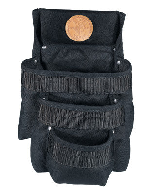 PowerLine Tool Pouches, 3 Compartments, Black, Cordura Fabric
