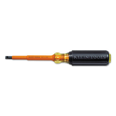 Insulated Heavy-Duty Keystone-Tip Screwdriver, 1/4 in , 4 in Long