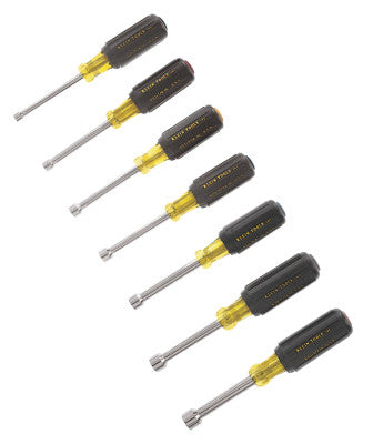 7 Pc Cushion-Grip Nut Driver Sets, 3/16"; 1/4"; 5/16"; 11/32"; 3/8"; 7/16"; 1/2"
