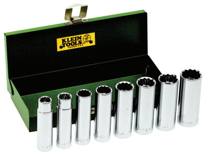 Deep Socket Sets, 1/2 in, 12 Point