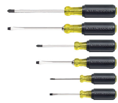 6-Piece Screwdriver Set, Phillips; Slotted