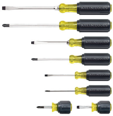 8 Pc. Cushion-Grip Screwdriver Sets, Phillips; Slotted