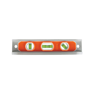 Torpedo Levels, 9 in, 3 Vials, Aluminium, Magnetic, V-Grooved