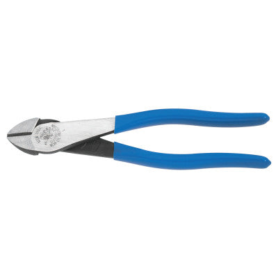 High-Leverage Diagonal Cutting Pliers, 8 in, Bevel, Plastic Dipped