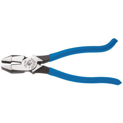 Ironworkers Pliers, 9 9/32 in Length, 23/32 in Cut, Plastic-Dip Hook Bend Handle