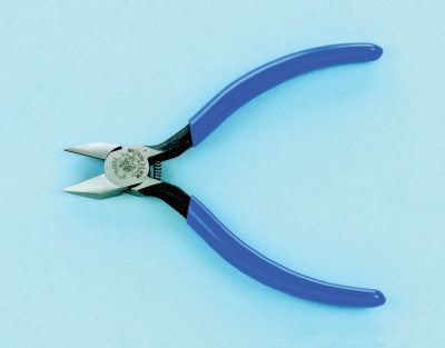 Midget Diagonal-Cutting Pliers, 4 1/2 in, Semi-Flush