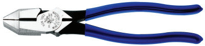 Side Cutting Pliers, 9 1/4 in Length, 25/32 in Cut, Plastic-Dipped Handle