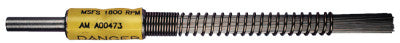 Specialty Coil Spring Brushes, Carbon Steel, 1,800 rpm, 1/2" x 0.014"