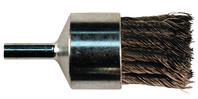 Knot Wire End Brush, Carbon Steel, 1 1/8 in x 0.02 in POP