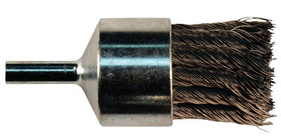Knot Wire End Brush, Carbon Steel, 1 1/8 in x 0.02 in