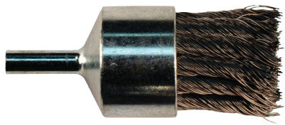 Straight Cup Knot End Brushes, Stainless Steel, 20,000 rpm, 3/4" x 0.01"