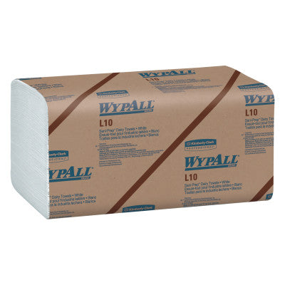 WypAll L10 SANI-PREP Dairy Towels, Banded, 1-Ply, 10.5 x 9 3/10, 200/PK