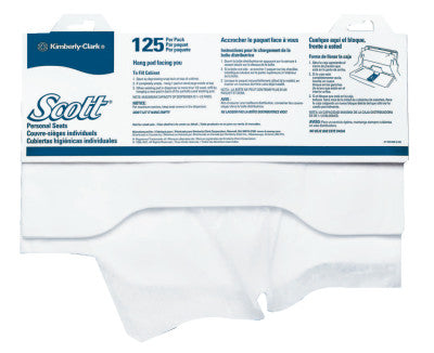 Scott Personal Seats Toilet Seat Covers, 1-Ply, Paper