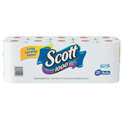Standard Roll Bathroom Tissue, 1-Ply